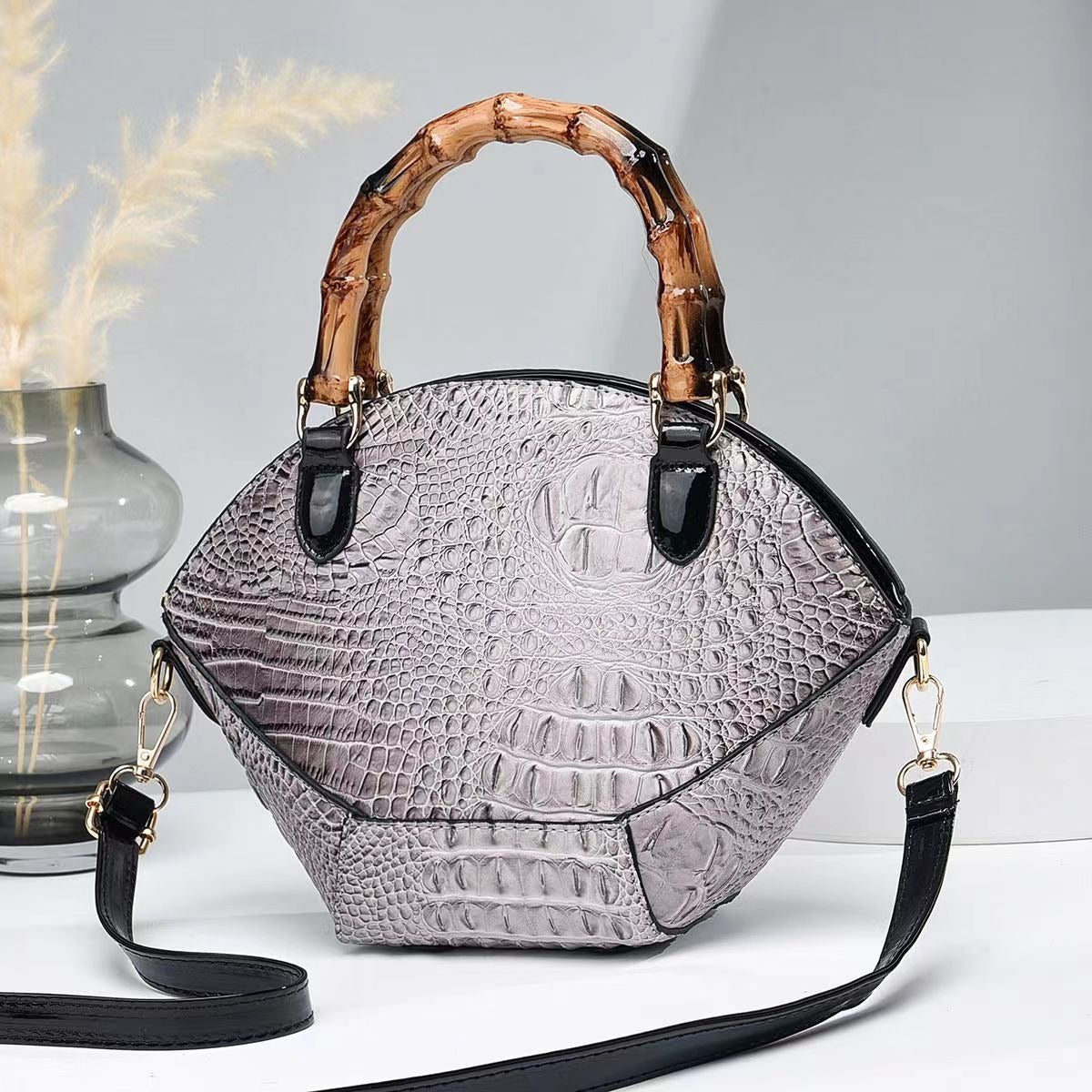Casual Solid Interior Zipper Pocket Versatile Handheld One Shoulder Crossbody Bag Mssza