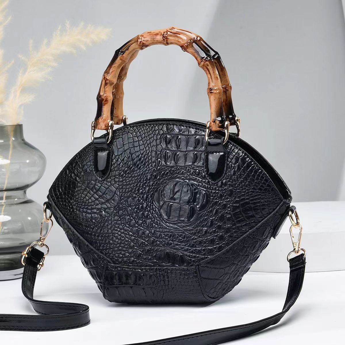 Casual Solid Interior Zipper Pocket Versatile Handheld One Shoulder Crossbody Bag Mssza