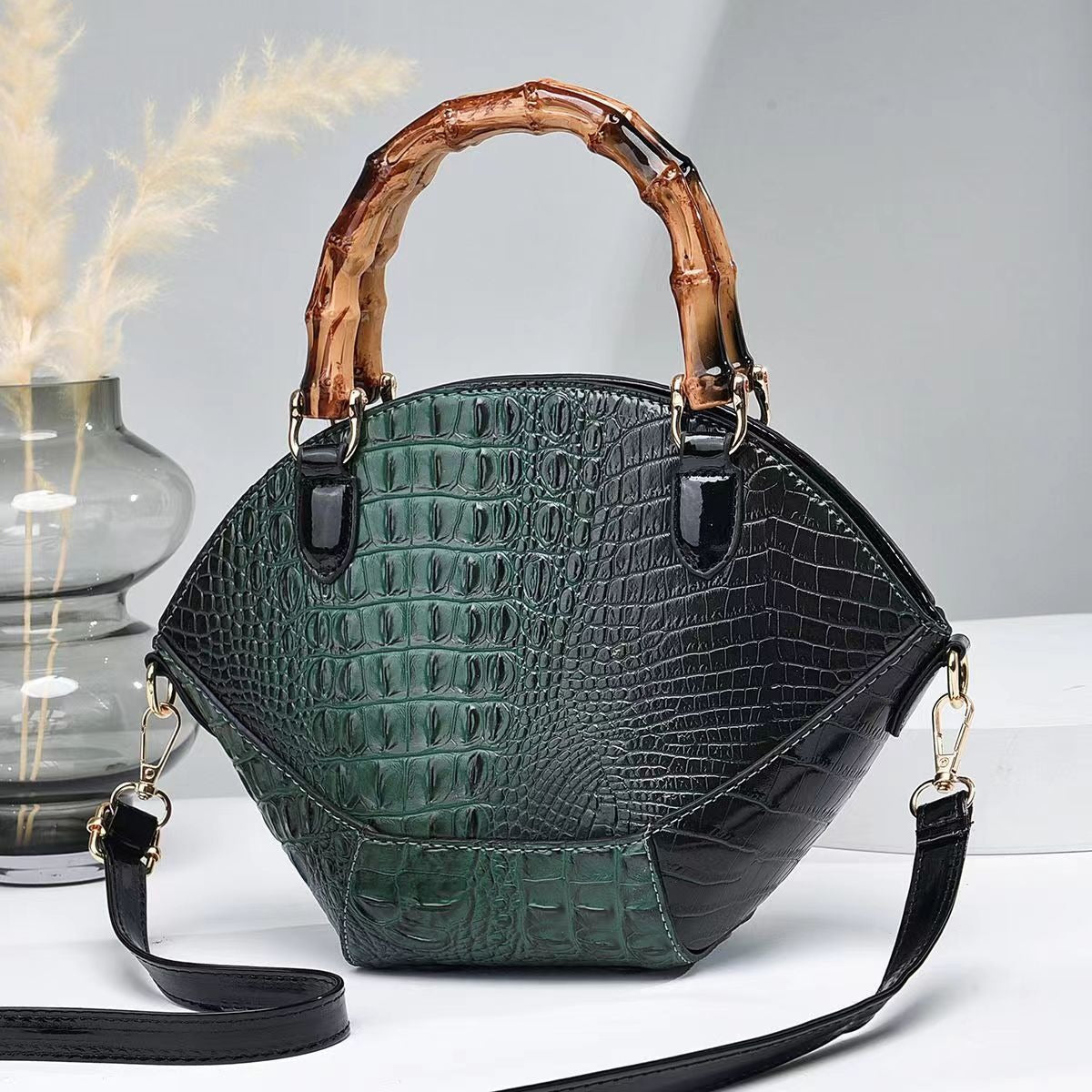 Casual Solid Interior Zipper Pocket Versatile Handheld One Shoulder Crossbody Bag Mssza
