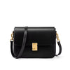 Elegant Split Leather Small Square Armpit High Quality Cowhide Shoulder Crossbody Bag Mssza
