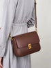 Elegant Split Leather Small Square Armpit High Quality Cowhide Shoulder Crossbody Bag Mssza