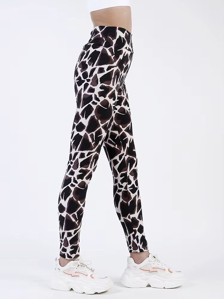 Elegant Sportwear Workout High Waist Ankle-Length Leggings Mssza
