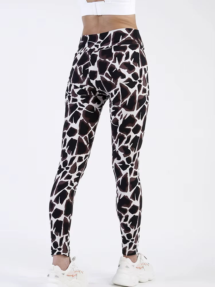 Elegant Sportwear Workout High Waist Ankle-Length Leggings Mssza