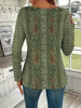 Elegant Temperament Long sleeve Loose T-Shirt Mssza