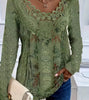 Elegant Temperament Long sleeve Loose T-Shirt Mssza