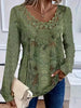 Elegant Temperament Long sleeve Loose T-Shirt Mssza