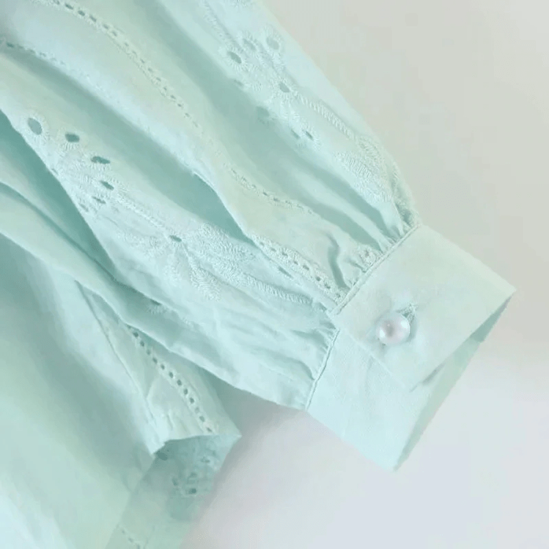 Elegant Turn Down Collar Shirt Mssza