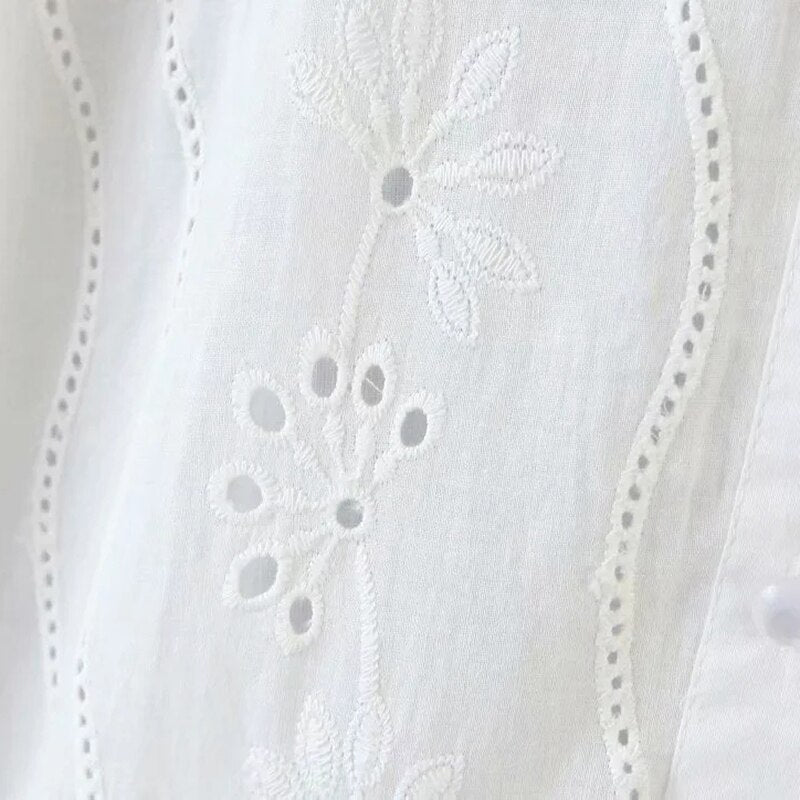 Elegant Turn Down Collar Shirt Mssza