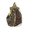 Elegant Vintage Antique Chain Sequin Beaded Retro Clutches Handbag Mssza
