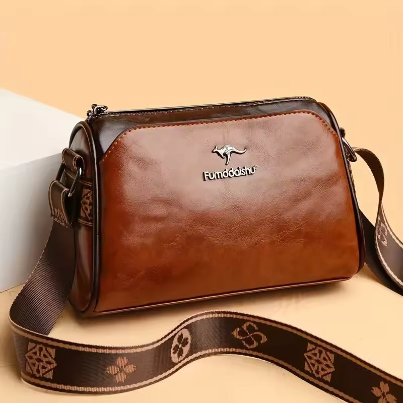 Elegant Water-Resistant Solid Color with Adjustable Strap Secure Zipper Closure Crossbody Handbags Mssza
