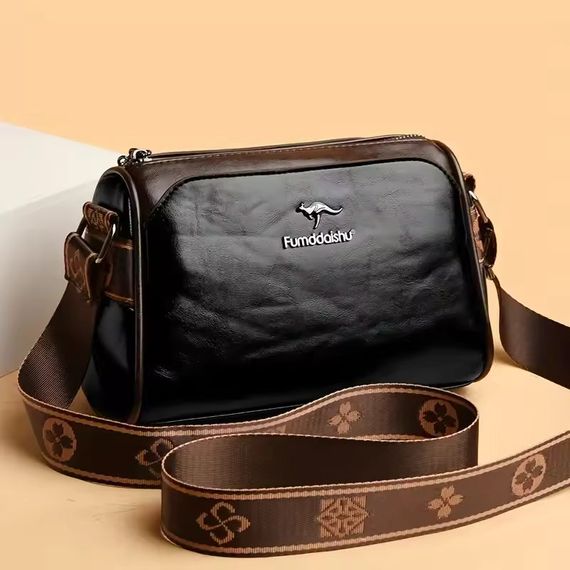 Elegant Water-Resistant Solid Color with Adjustable Strap Secure Zipper Closure Crossbody Handbags Mssza