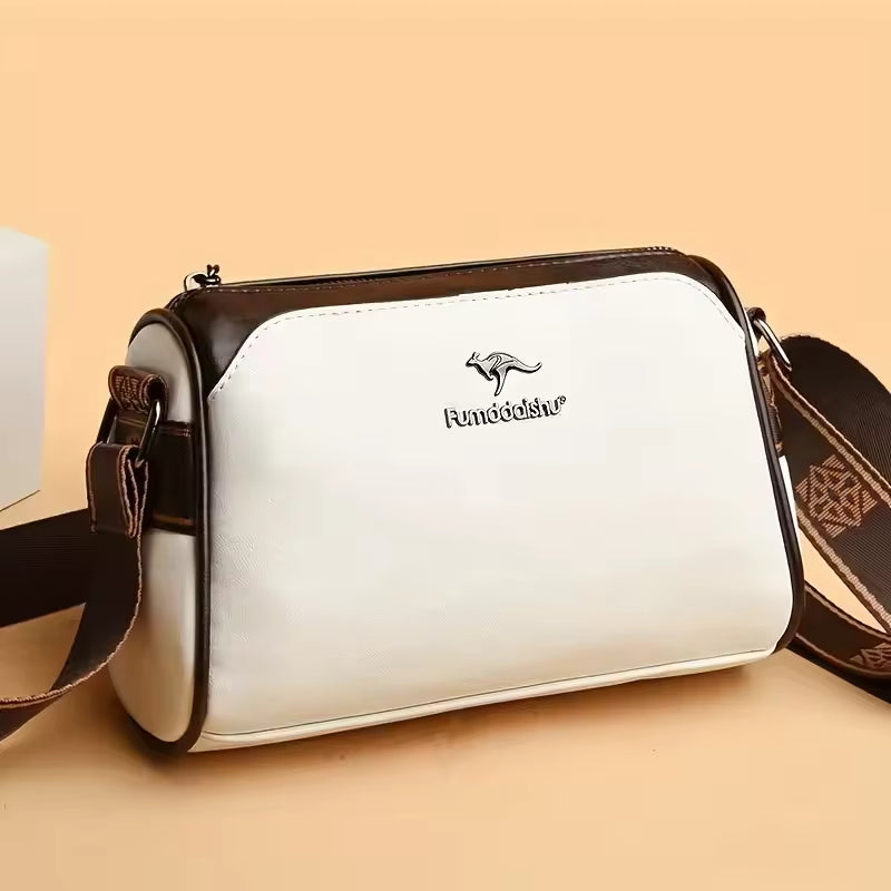 Elegant Water-Resistant Solid Color with Adjustable Strap Secure Zipper Closure Crossbody Handbags Mssza
