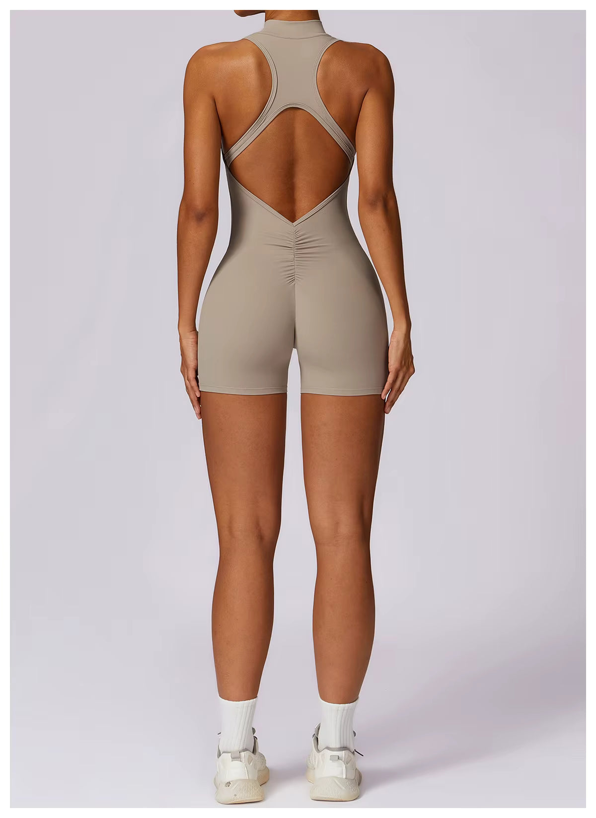 Elegant overalls open back scrunch booty Suit back scrunch jumpsuit Mssza