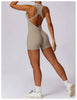 Elegant overalls open back scrunch booty Suit back scrunch jumpsuit Mssza