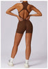 Elegant overalls open back scrunch booty Suit back scrunch jumpsuit Mssza