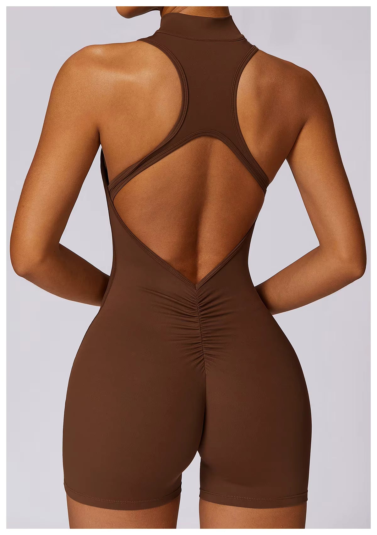 Elegant overalls open back scrunch booty Suit back scrunch jumpsuit Mssza