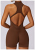 Elegant overalls open back scrunch booty Suit back scrunch jumpsuit Mssza