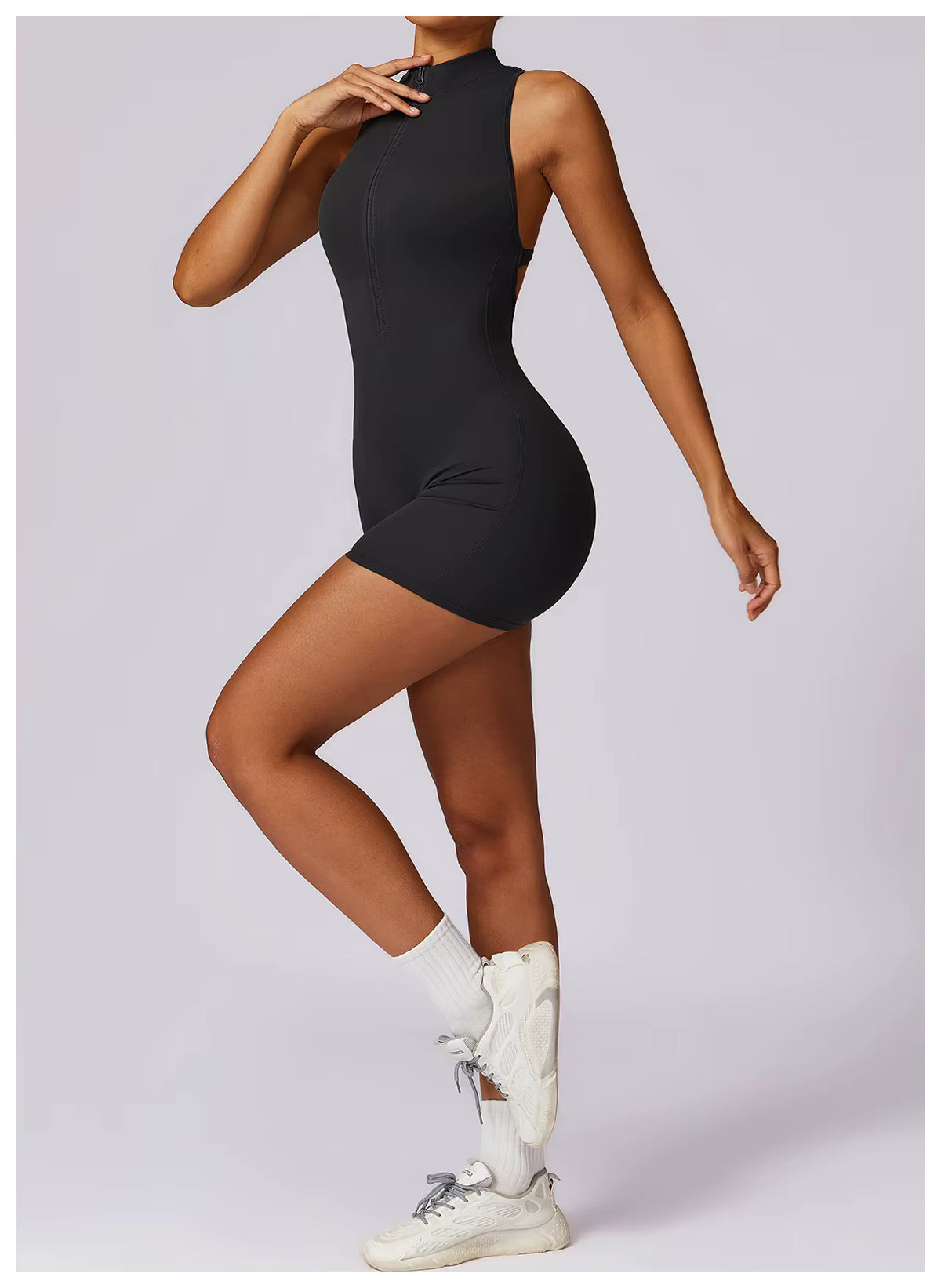 Elegant overalls open back scrunch booty Suit back scrunch jumpsuit Mssza