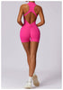 Elegant overalls open back scrunch booty Suit back scrunch jumpsuit Mssza
