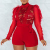 Elegant through Play suits lace one pieces bodycon jumpsuits Mssza