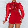Elegant through Play suits lace one pieces bodycon jumpsuits Mssza