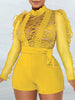 Elegant through Play suits lace one pieces bodycon jumpsuits Mssza