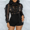 Elegant through Play suits lace one pieces bodycon jumpsuits Mssza
