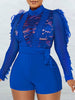 Elegant through Play suits lace one pieces bodycon jumpsuits Mssza