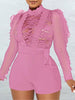 Elegant through Play suits lace one pieces bodycon jumpsuits Mssza