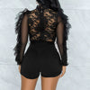 Elegant through Play suits lace one pieces bodycon jumpsuits Mssza