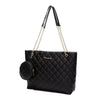 Embroidered Stylish Minimalist Letter Embellished Chain Shoulder Bag Mssza