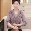 Embroidering Diamond Christmas Fur Sweater Pullover Jumper Tops Mssza