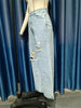 Embroidery High Waisted Streetwear Retro Baggy Wide-leg Denim Holes Jeans Mssza