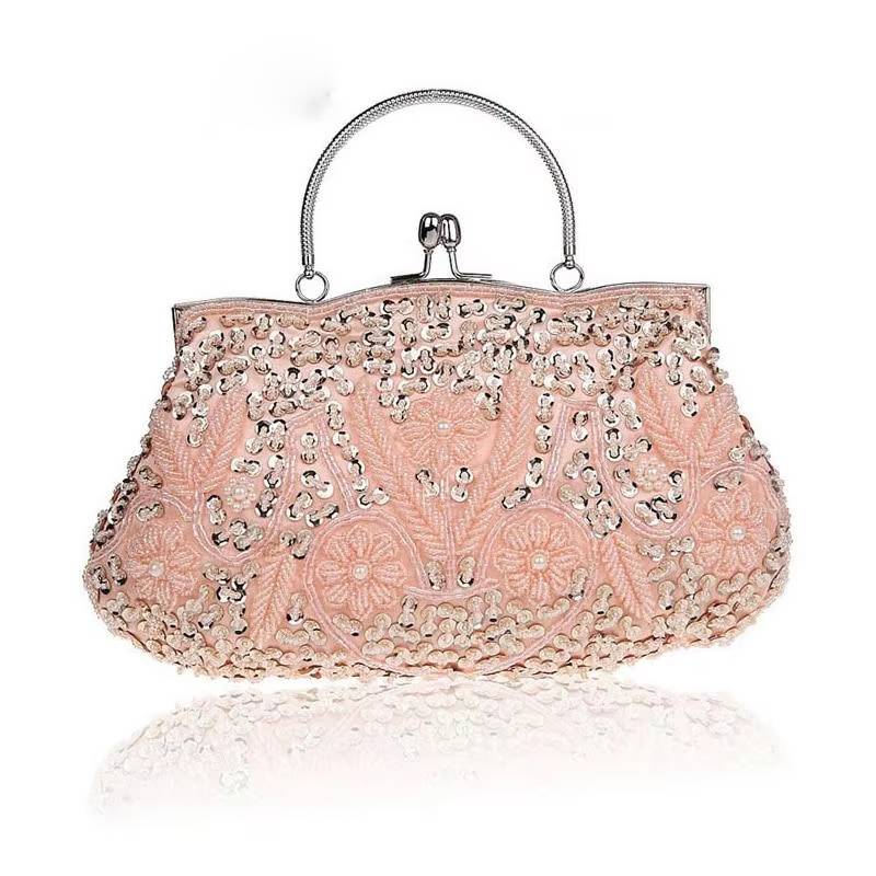 Exquisite Beaded Embroidered Wedding Evening Party Bridal Clutch Bags Mssza