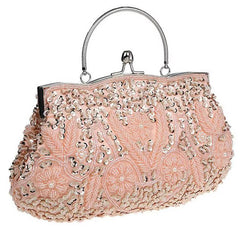Exquisite Beaded Embroidered Wedding Evening Party Bridal Clutch Bags Mssza