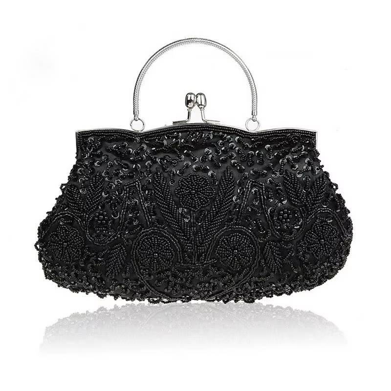 Exquisite Beaded Embroidered Wedding Evening Party Bridal Clutch Bags Mssza