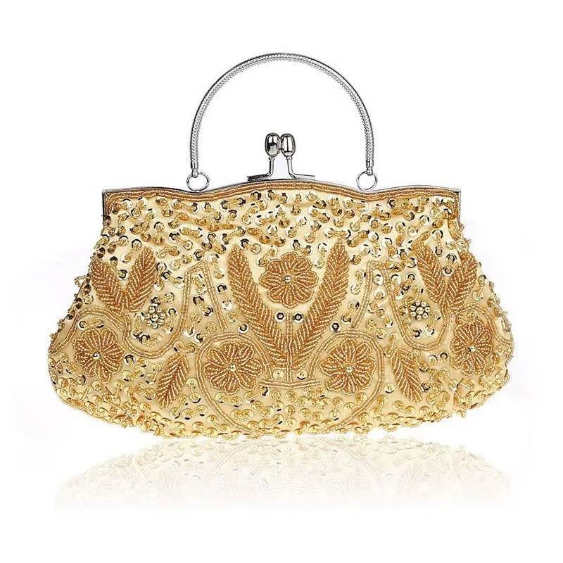 Exquisite Beaded Embroidered Wedding Evening Party Bridal Clutch Bags Mssza