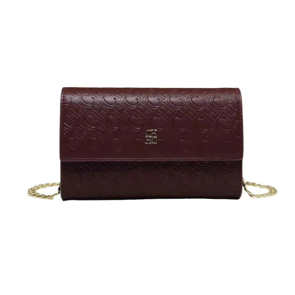 Exquisite Craftsmanship Design Chain Bag Letter Elements Color Blocked Crossbody Bag Mssza