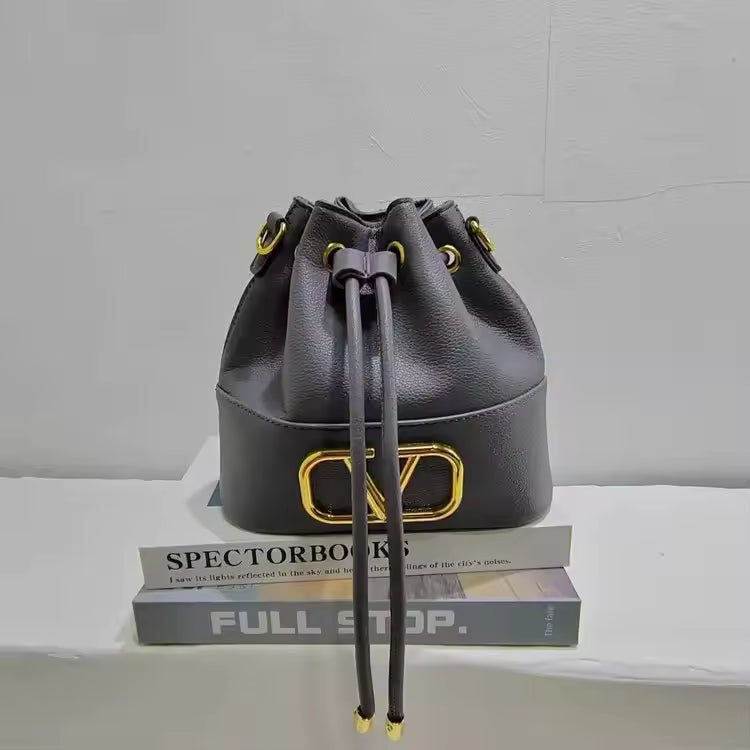 Exquisite Solid Color With Letter Embroidery Minimalist Large Capacity Shoulder Tote Handbags Mssza
