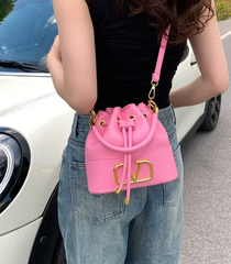 Exquisite Solid Color With Letter Embroidery Minimalist Large Capacity Shoulder Tote Handbags Mssza