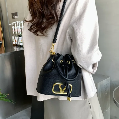 Exquisite Solid Color With Letter Embroidery Minimalist Large Capacity Shoulder Tote Handbags Mssza