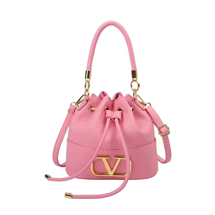 Exquisite Solid Color With Letter Embroidery Minimalist Large Capacity Shoulder Tote Handbags Mssza