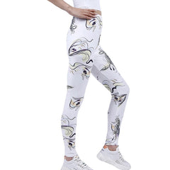 Face Printing Yoga Pants Sports Push Up Gym Wear Slim Tights Mssza