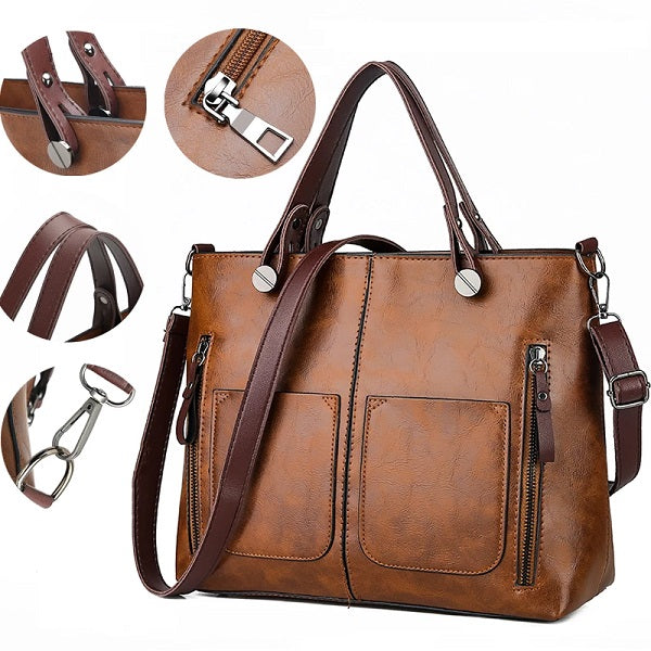 Famous Double Pocket Large Capacity Casual Tote Bags Mssza