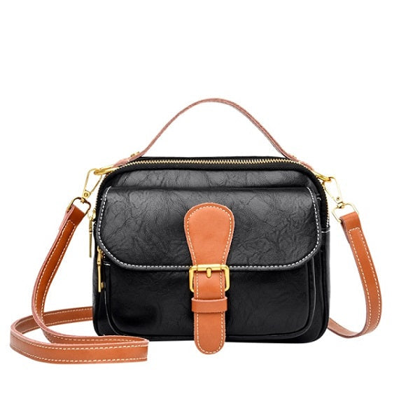 Casual Small Square Solid Color Diagonal Handbags Mssza