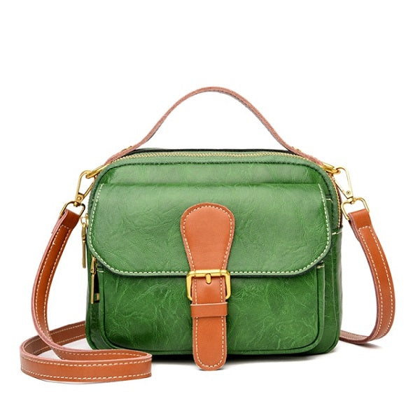 Casual Small Square Solid Color Diagonal Handbags Mssza