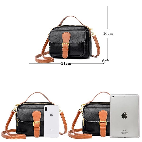 Casual Small Square Solid Color Diagonal Handbags Mssza