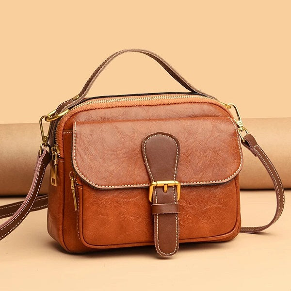 Casual Small Square Solid Color Diagonal Handbags Mssza
