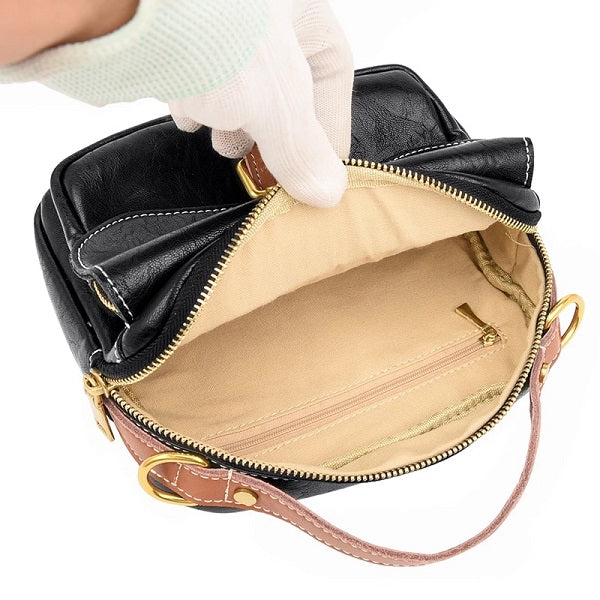 Casual Small Square Solid Color Diagonal Handbags Mssza