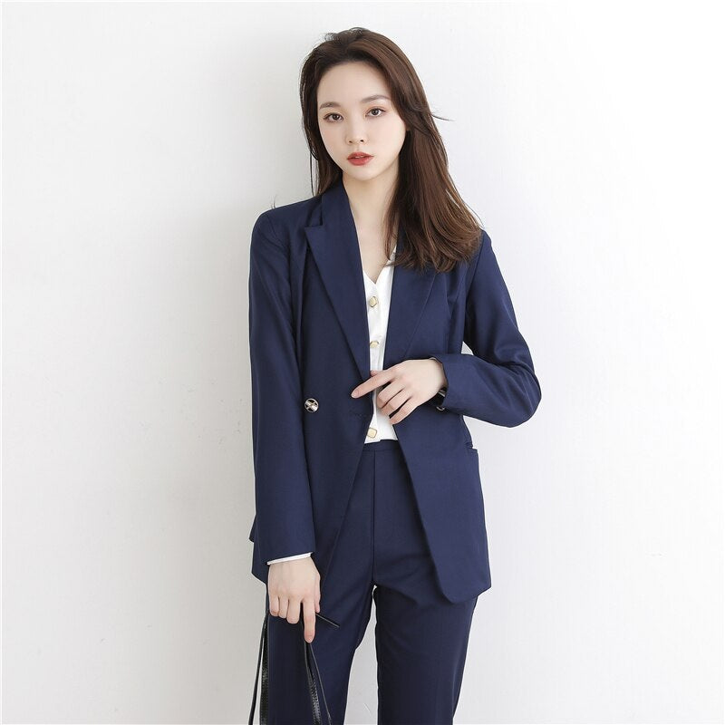 Casual Turndown Collar Button Pants Sets Mssza